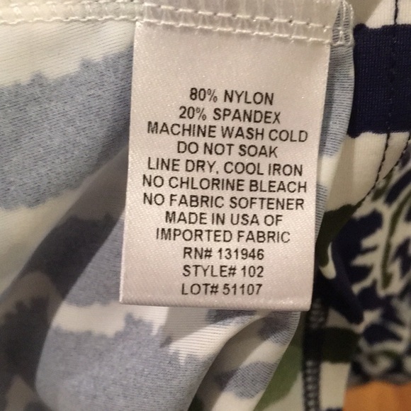 Jude Connally Navy and Olive Green Ikat Sleeveless Shift Dress - Picture 8 of 8